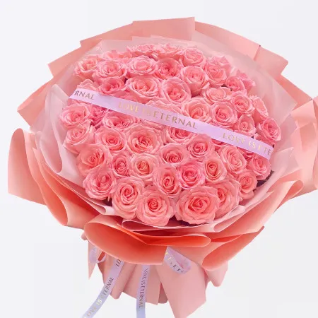 Sanftheit – 52 oder 99 Rosa Rosenstrauß