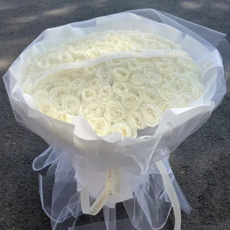 Meine Liebe für dich – 99 weiße Rosen
