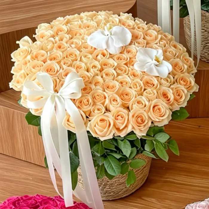 Rosenkorb Ewige Liebe – 99 Rosen