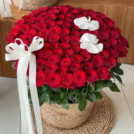 Rosenkorb Ewige Liebe – 99 Rosen
