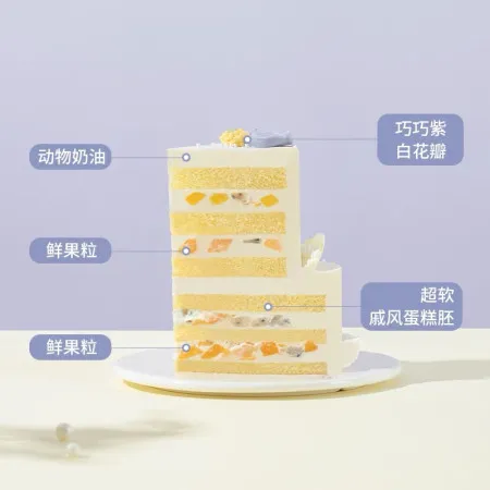Gâteau au Lait aux Fleurs Bliss Cake D109