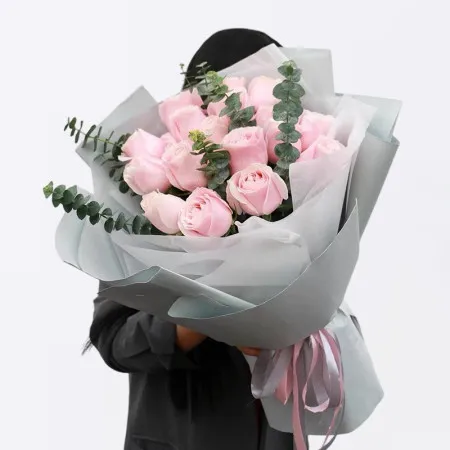 19 Pink Roses to Hong Kong or Macau B101