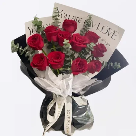 11 Roses Rouges pour Hong Kong ou Macao B106