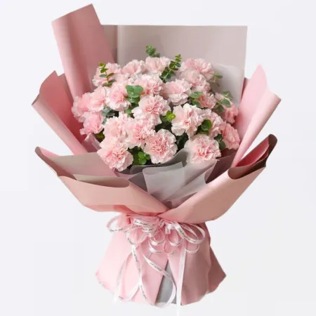 19 Œillets roses A122