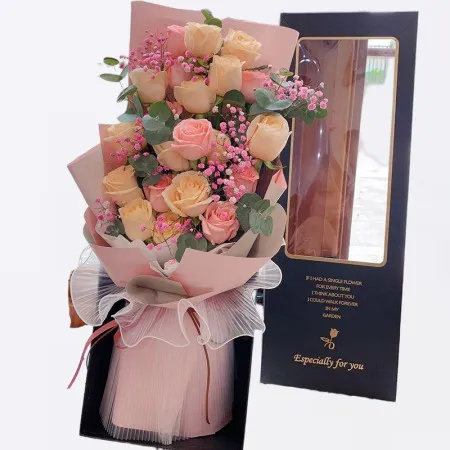 19 Rose Rose Champagne et Rose Rose Pétale A124