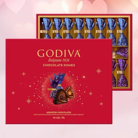 Coffret cadeau de chocolats Godiva haut de gamme (10 pièces/20 pièces, 100g/200g)