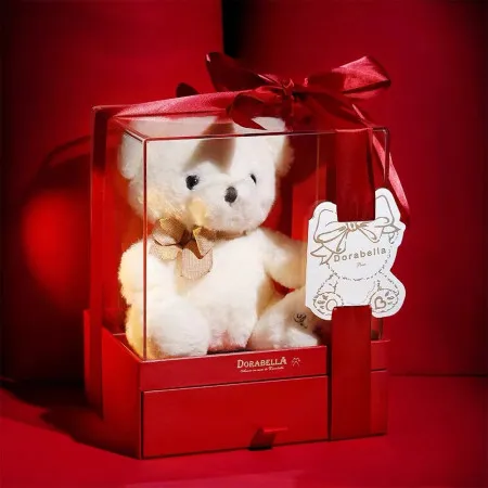Scatola Regalo Cioccolato Orsacchiotto Importato Belga DorabellaQ108