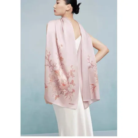 Foulard en Soie Orchidée G113