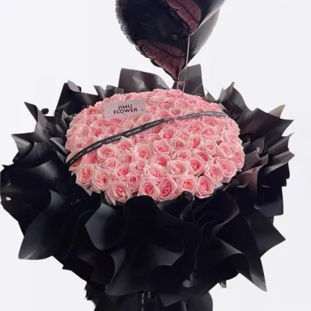 99 Pink Roses & Balloons A277