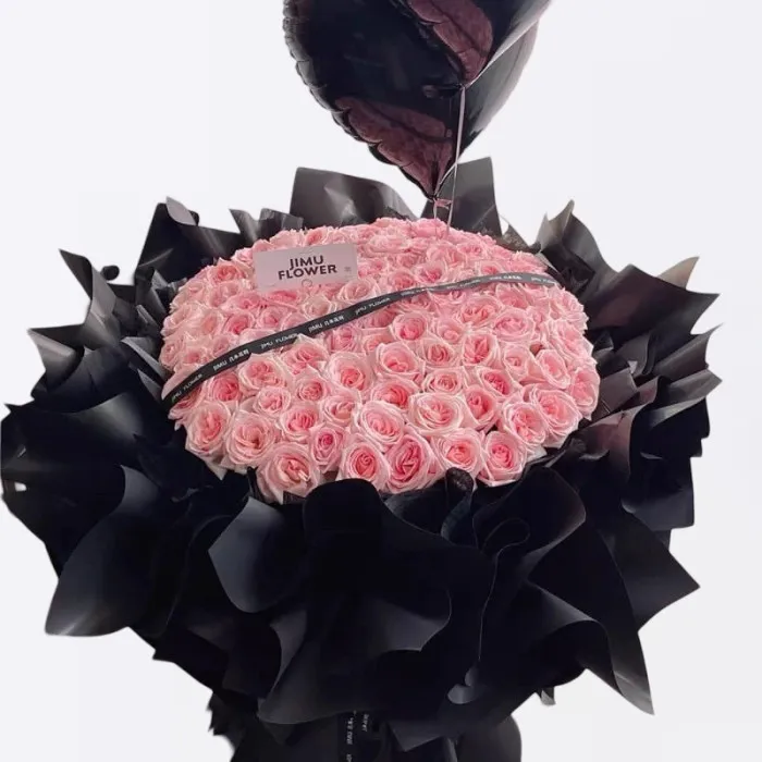 99 Pink Roses & Balloons A277