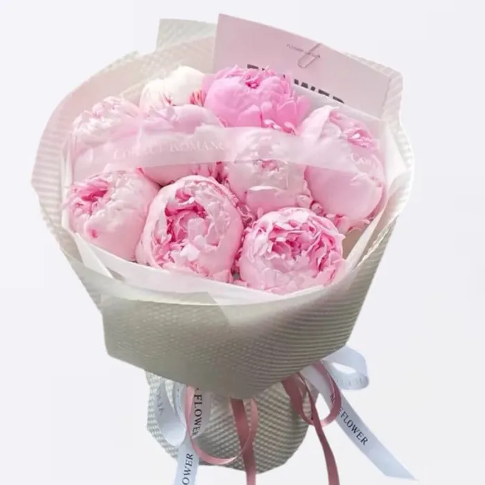 Bouquet de pivoines 9 tiges A199