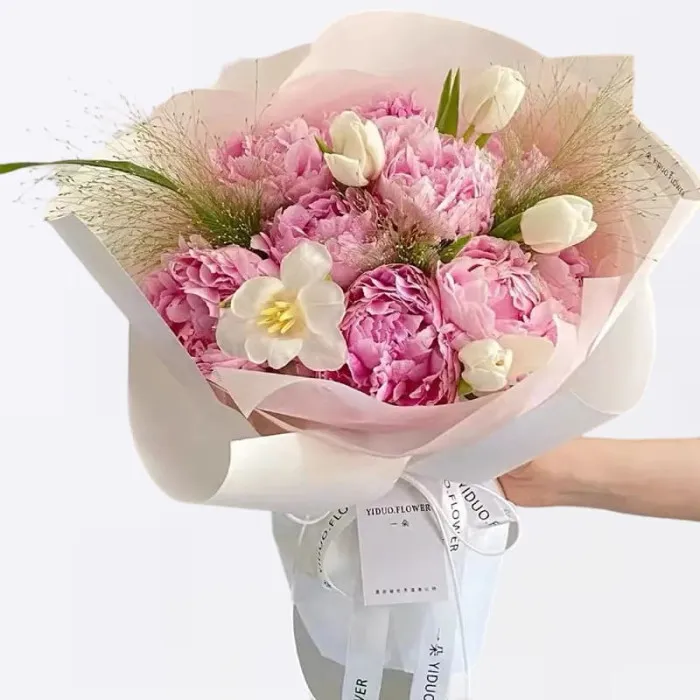 작약과 튤립 9송이 혼합 A198