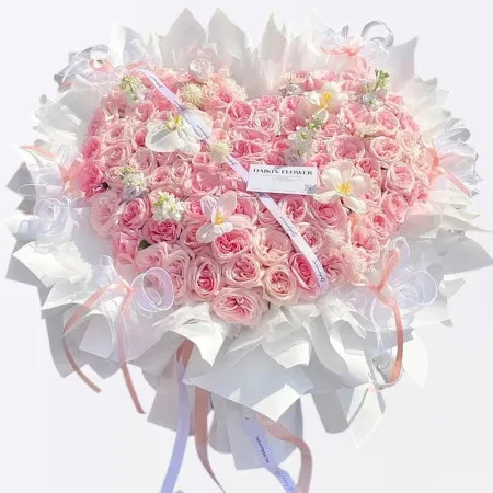 Bouquet de 99 Roses Roses & Orchidées A206