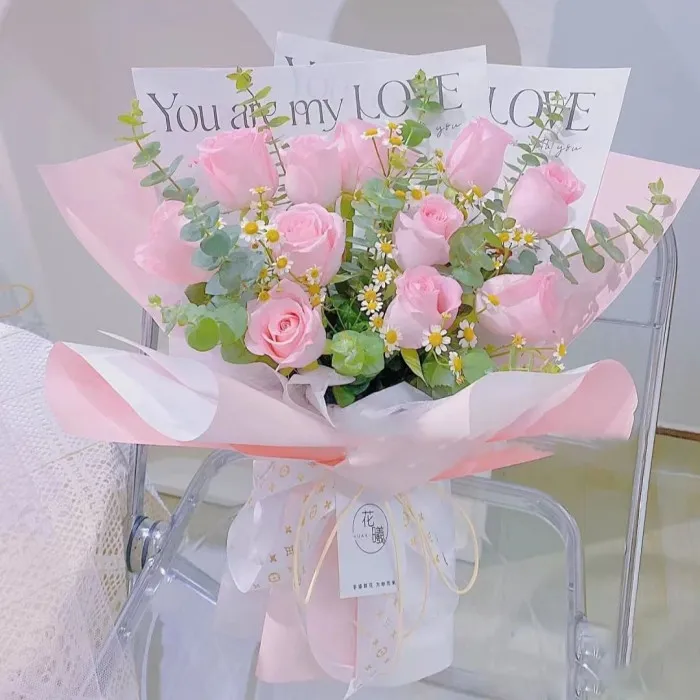 11 pink roses A154