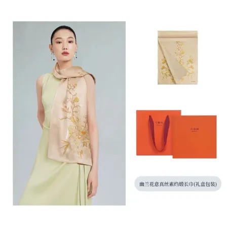 Foulard en Soie Orchidée G113
