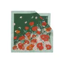 玉兰花真丝丝巾G114