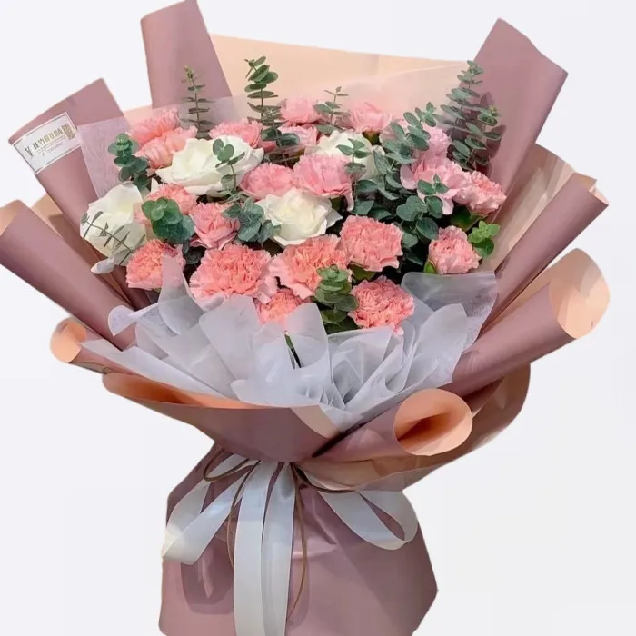 19 garofani rosa A131