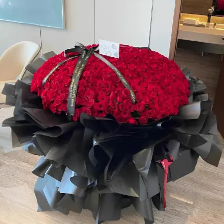 Bouquet aus 520 roten Rosen A227