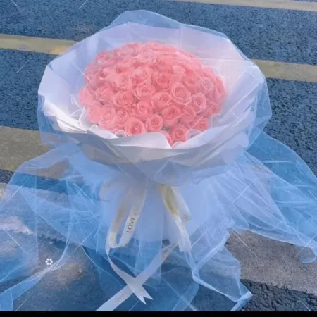 52 rosa Rosen Blumenstrauß A230