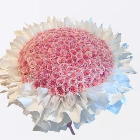 Bouquet de 199 Roses Roses (Je t'aime pour toujours)