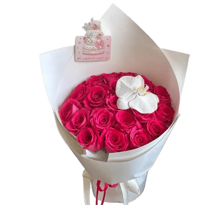 Bouquet di 19 Steli Floyd e Orchidea Phalaenopsis A249