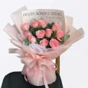 11 pink roses A104