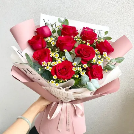 Süße – Strauß mit 11 roten Rosen