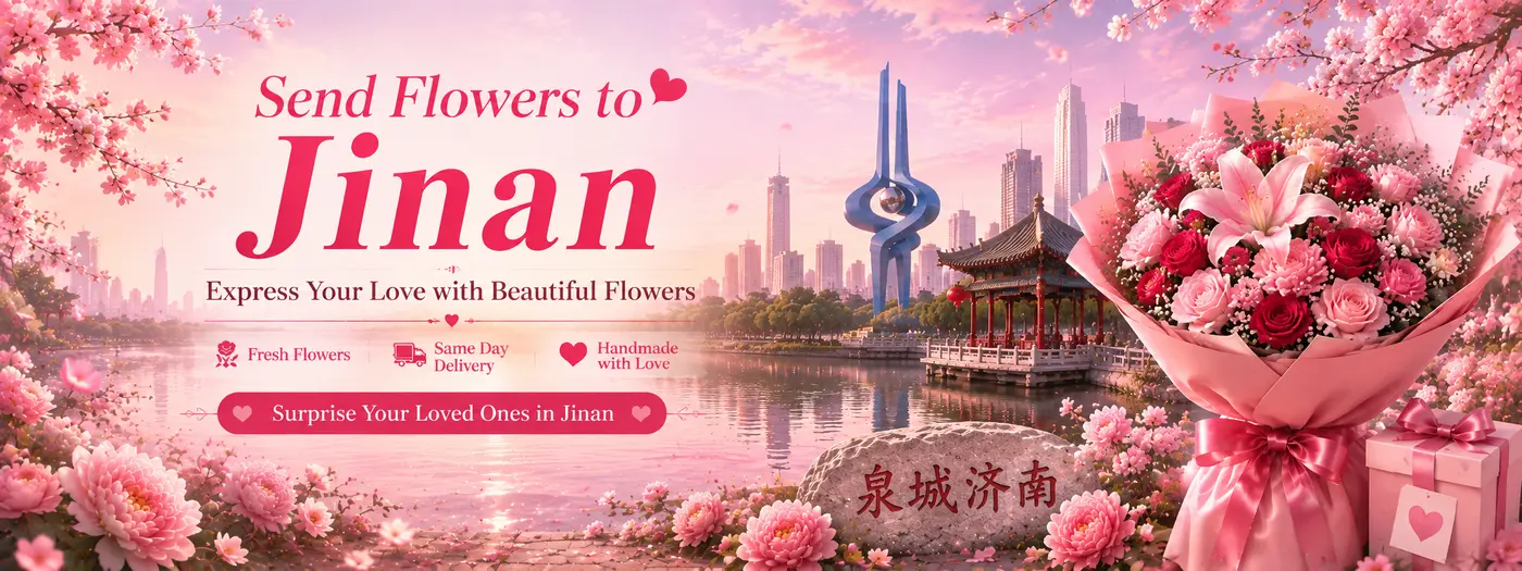 Entrega de flores en Jinan - Entrega de flores el mismo día en Jinan